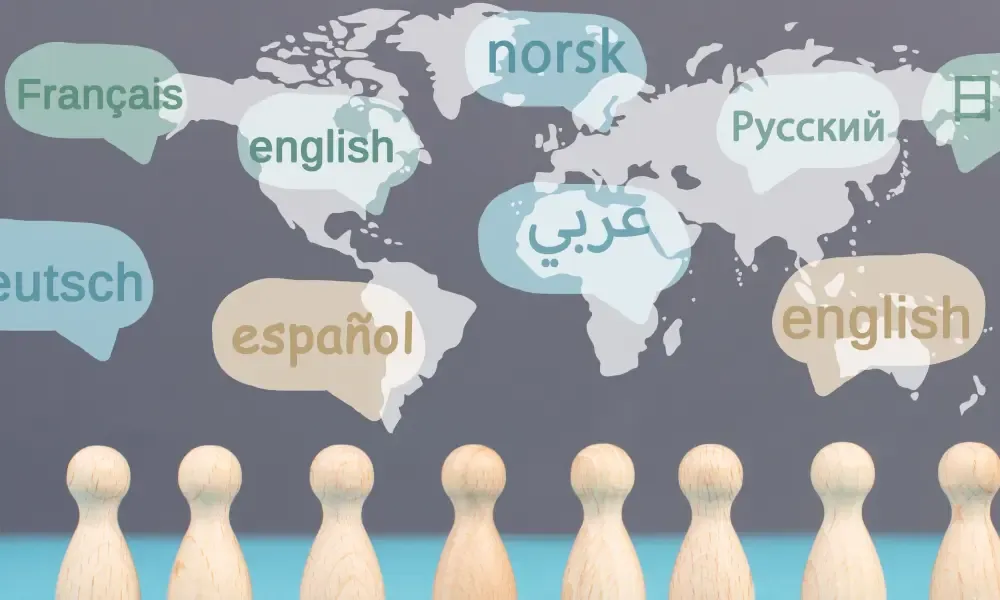 多言語対応している様子のイメージ写真。